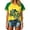 Yellow, variant on Women Brazil Parrot Flag Tee Trendy Regular Fit Crewneck Short Sleeve Top Classic Soccer Fan Sports Game Day Activewear T-Shirt