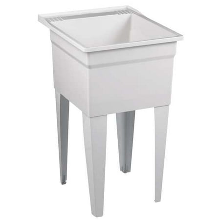Fiat Products Laundry Tub,24"x20"x33.75",White FL7100