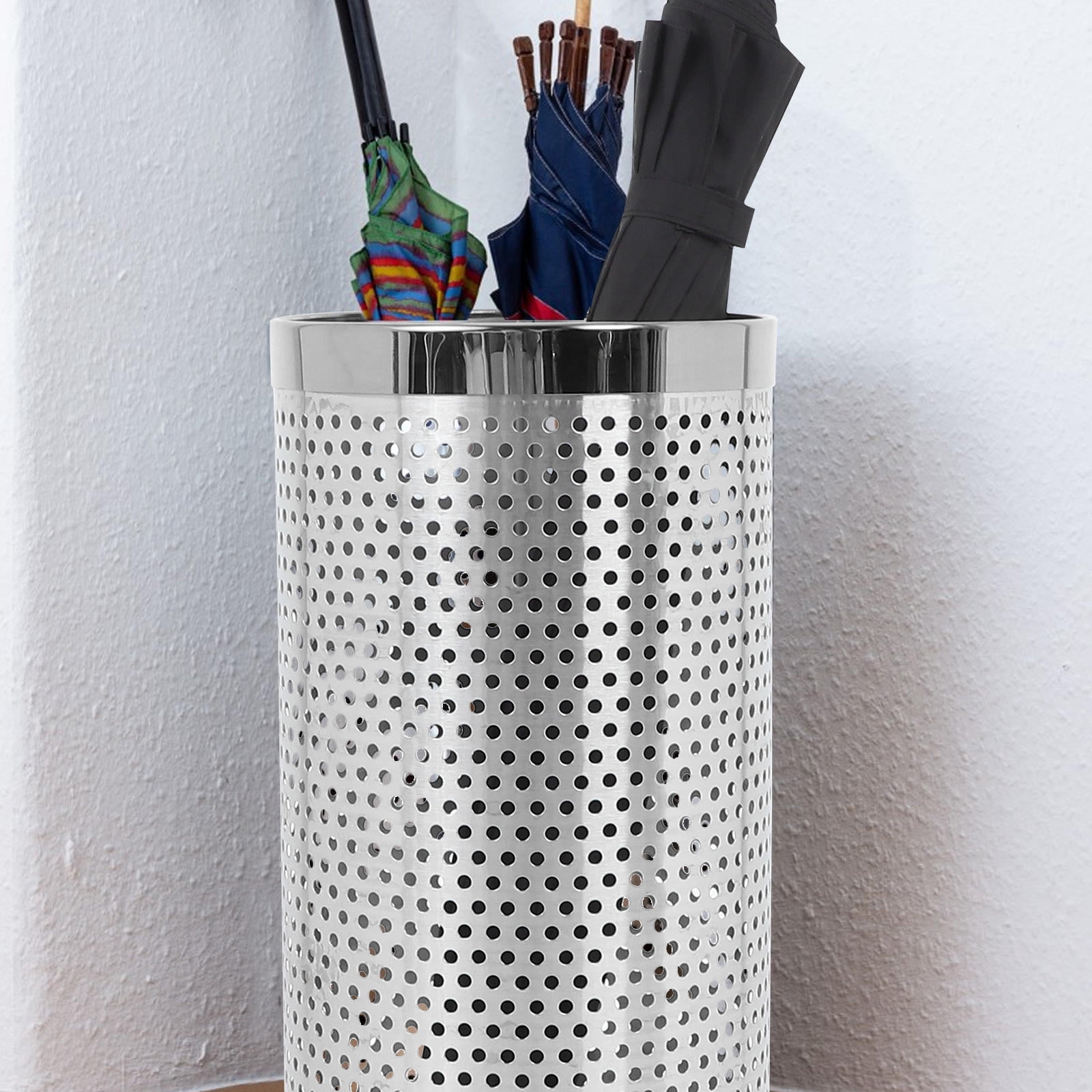 OULII Umbrella Basket Stainless Steel Umbrella Stand For Indoor Use 1Set