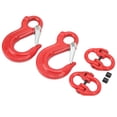 thumbnail image 3 of 2 Set Slip Hook Eye Sling Heavy Duty 1.12T Bearing Trailer Lifting Hammer Lock Chain Connector, 3 of 8