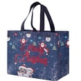 thumbnail image 1 of Less Than 5 Gift Wrapping Paper Christmas Handcarry Gift Bags: Santa & Snowman Theme, 1 of 4