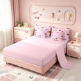 thumbnail image 3 of Manfei Basketball Ball Sport 7-Piece Twin Bedding,Kawaii Bowknot Ribbon Bedding Comforter Set,Pink Reversible, 3 of 7