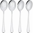 thumbnail image 1 of Serving Spoon Sets, Includes 2 Serving Spoons and 2 Slotted Serving Spoons, 8 3/4" Stainless Steel Buffet Banquet Spoons, 1 of 4
