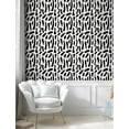 thumbnail image 5 of Modern Peel & Stick Wallpaper, Contemporary Abstract Grungy Weathered Random Monochromatic Brush Strokes Lines, Self-Adhesive Living Room Kitchen Accent, 3 Sizes, Black and White, by Ambesonne, 5 of 6