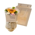 thumbnail image 2 of Ramo de flores de ganchillo, regalo creativo, flores artificiales de ganchillo ligeras para Rosa de girasol, 2 of 9