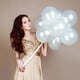 thumbnail image 3 of NUOLUX 100pcs 12 Inch Bright Color Latex Metallic Balloons (White), 3 of 5