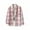 Pink-2, variant on Women's Plaid Button Down Shirts Casual Long Sleeve Lapel Collar Flannel Shirt Loose Fit Fashion Tops with Pocket Khaki-1 M