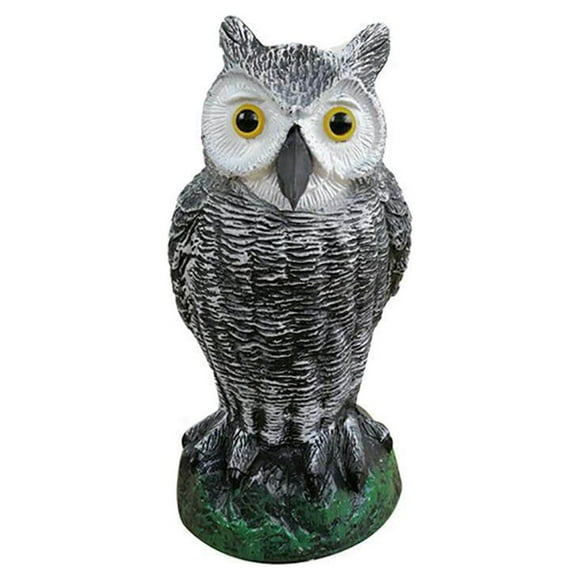 Thinsony Fake Owl Decoy Hunting Deterrent Bird Reject Pigeon Cat Crow Scarer Repeller Pest Control For Hunting Garden Supplies