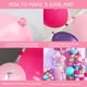 thumbnail image 3 of Kit de arco de globos divertido, rosa intenso, morado y azul para fiesta de niñas, 3 of 7