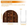 thumbnail image 4 of Yayeee Napkin Holder for Table Set of 2 Kitchen Paper Tissue Organization, Brown Tribal Pattern, 4 of 8
