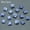 Blue Spot, variant on 10mm Natural Mixed Gemstone Square Cabochon Crystal CAB Flatback Chakra Beads