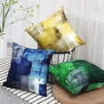 thumbnail image 4 of GALMAXS7 2 Blue Art Artwork Contemporary Decorative Square Pillow Covers Cushion Covers 18X18 inch, 4 of 6