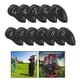 thumbnail image 3 of Golf 11Pcs / Set Impermeable Cuero PU Negro Iron Club Head Covers Headcover Set de golfista, 3 of 9