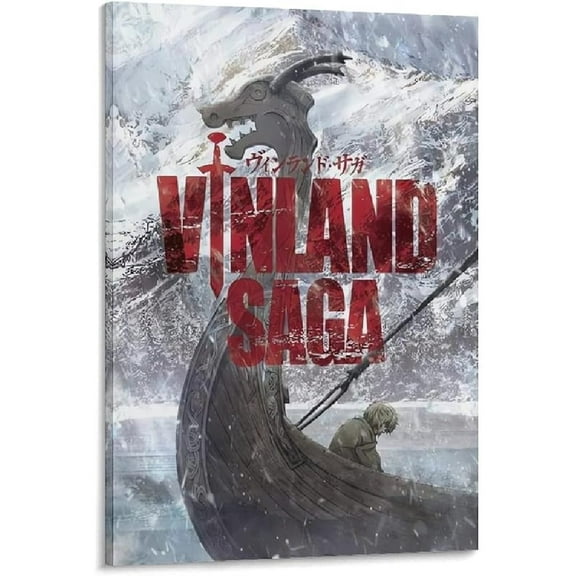 Vinland Saga Anime Poster Wall Art Poster Scroll Canvas Painting Picture Living Room Decor Home Framed/Unframed 16x24inch(40x60cm)