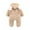 Beige, variant on Baby Clothes Winter Snowsuit Cute Newborn Infant Coats Toddler Bodysuits Fleece Hooded Jumpsuit for Baby Boys Girls