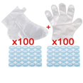 thumbnail image 1 of 100PCS Transprent Disposable Hand Foot Bags Prevent Infection Remove Chapped Foot Hand Care SPA Wax Covers Bath Gloves Socks, 1 of 5