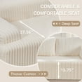 thumbnail image 6 of Hobestluk Modular Sectional Sofa Couches 108" L-Shape Couch 3 Seat Modular Sofa Memory Foam Sectional Couches for Living Room, Boneless Couch with Oversized Chaise (White, Right Facing), 6 of 9
