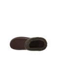 dearfoams microsuede berber lined clog