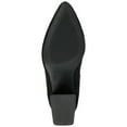 thumbnail image 6 of Journee Womens Sorren Covered Block Heel Pointed Toe Booties, 6 of 10