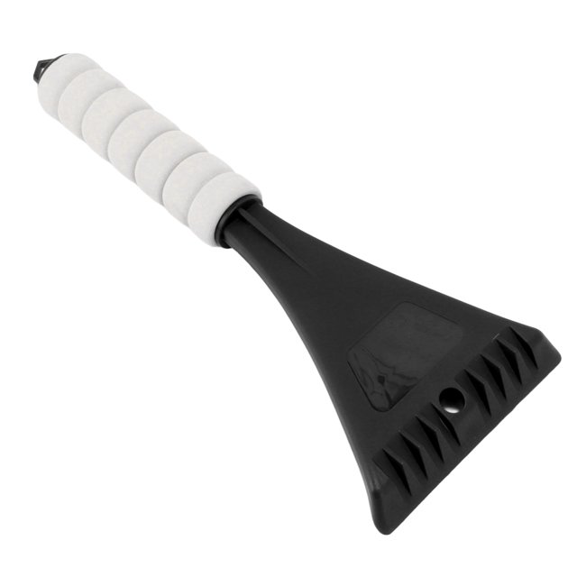 Ergonomic Handle Portable Snow Shovel Rounded Corner Safe Car Windshield Shovel with Raised Teeth for Vehicle Snow, Ice Scraper EVA PP Material Save Space Hanging Hole