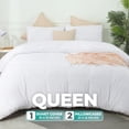 thumbnail image 2 of Juego de fundas de edredón Utopia Bedding, 3 piezas, tamaño queen, color blanco, 2 of 8