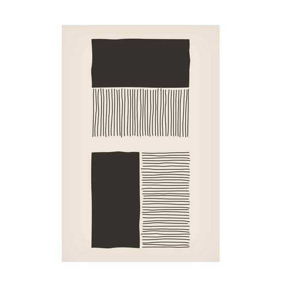 Trademark Fine Art jay stanley  Minimalism Shapes 2 Canvas Wall Art