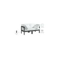 thumbnail image 2 of Meridian Furniture Nizuc White Water Resistant Fabric Outdoor Patio Modular Sofa, 2 of 8