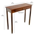 thumbnail image 3 of Acacia Mid-Century Entryway Table with Drawer in Mahogany Matte, 3 of 7