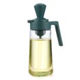thumbnail image 1 of Dispensador de aceite de oliva multifunción 2 en 1 botella de aceite de vidrio con cepillo de silicona, 1 of 6