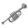 thumbnail image 1 of XINC 2025 New Toys and Hobbies Trumpet Toy Realistic Plastic Trumpet Golden Toddler Musical Instruments Toy Trumpet For Kids Horn Decor For Children Enhances Musical Exploration And Fun, 1 of 8