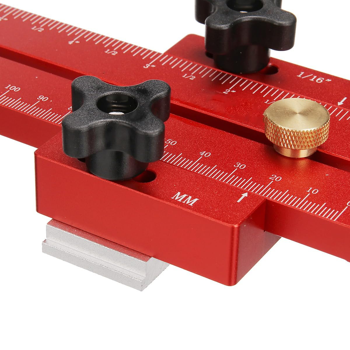 Aluminum Alloy Table Saw Thin Rip Jig For Woodworking Repeat Thin Cut Easy Thin Board Cutting