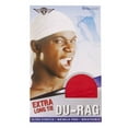 thumbnail image 2 of Wrinkle Free Extra Long Du-Rag - Red, 2 of 2