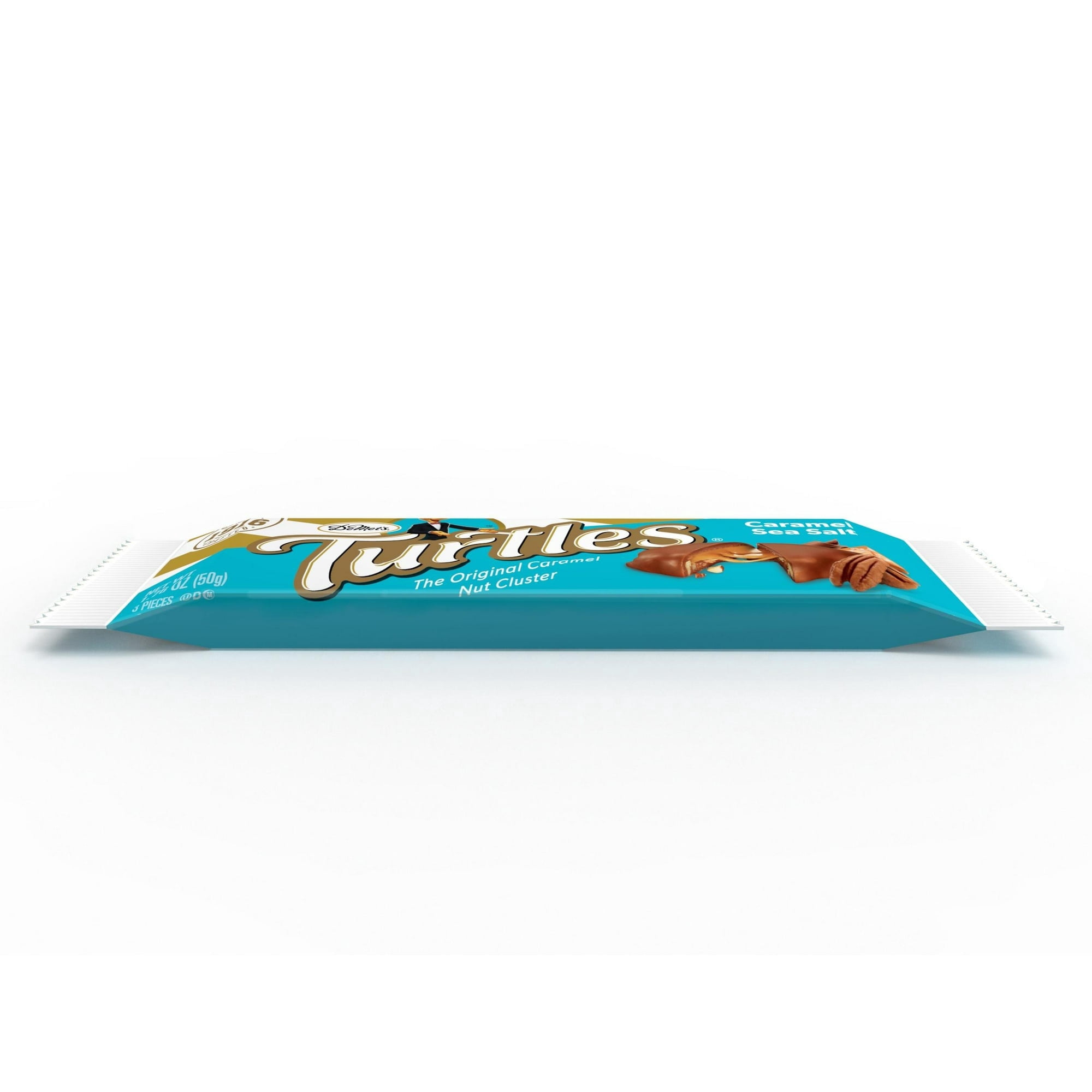 DeMet's Turtles Caramel Sea Salt Milk Chocolate Pecan Clusters, 3 Pieces, 1.76 oz
