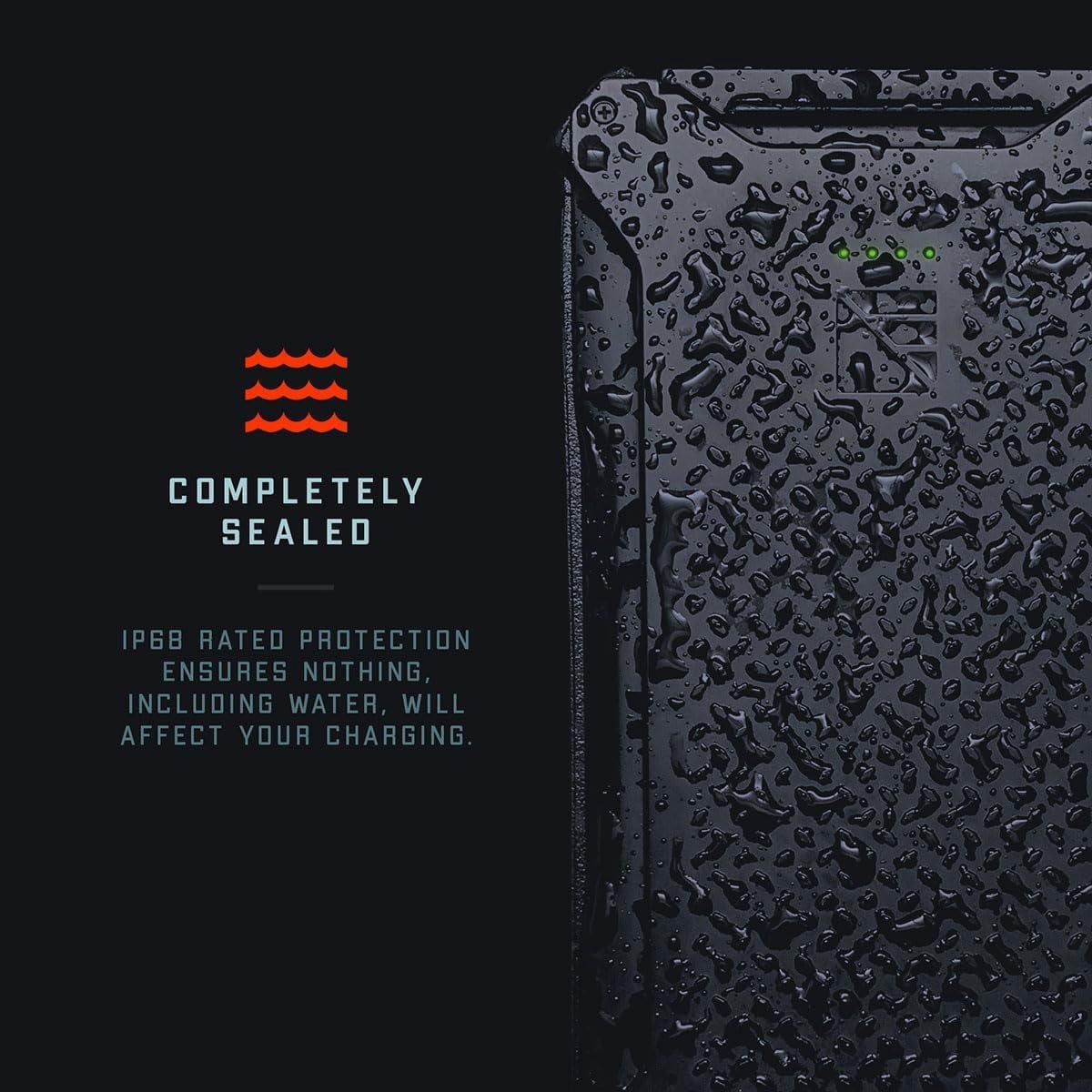 Dark Energy Poseidon Pro Indestructible Portable Charger, Desert Tan | Fast Charging USB-C Ports, Ultra-Durable Armor Flex, 10,200 mAh, Waterproof, for Outdoor Survival & Emergency Supplies