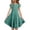 Green, variant on Amidoa Girls Summer Dresses Short Sleeve Ruffled A-Line Dresses Casual With Pockets Kids Sundress Black Size 12
