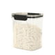 thumbnail image 2 of Juego de recipientes herméticos para almacenar alimentos | Botes de plástico para harina, cereales, azúcar y aperitivos | Frascos transparentes apilables para almacenar alimentos secos con tapas de, 2 of 3