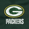 thumbnail image 4 of Men's Dunbrooke Green Green Bay Packers All-Star Tech Quarter-Zip Top, 4 of 4