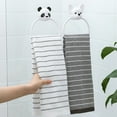 thumbnail image 4 of Cartoon Towel Hanging Rack, Easy To Clean Cute Style Space Saving Non Marking Stickers Wall Mounted Hand Towel Holder  for Kitchen Panda,Puppy, 4 of 8