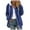 Blue, variant on Sevevn Women's Plus Size Plush Jacket Winter Full Zipper Plush Hooded Cardigan Jacket Soft And Oversized Warm Jacket Blue XL Summer Clearance