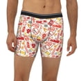 thumbnail image 2 of Xecao Firefighter Icons Print Boxer Briefs for Men's Stretch Moisture-Wicking Underwear, Mid-Rise Classics breathable fabric, 2 of 7