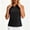 Black, variant on Womens Tank Tops Gym Workout Sleeveless Solid V Neck Lapel Racerback Blouse for Women Wine