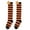 Orange, variant on Xmarks 1/2/4/6 Pairs Halloween Socks Stripe Knee Socks for Kids Girls Fun Christmas Gift Pumpkin Novelty Colorful Cotton Socks 7-12Y