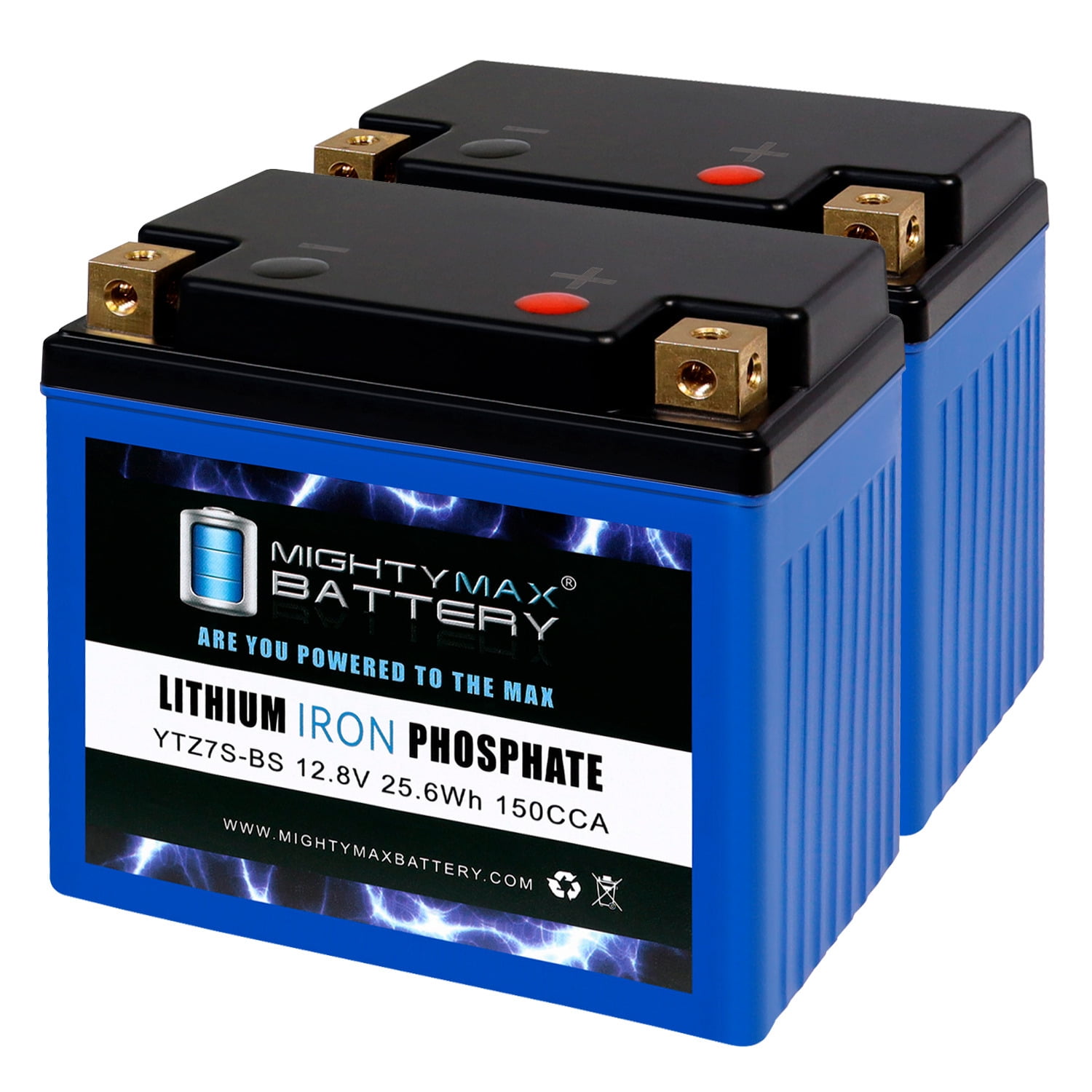 YTZ7S Lithium Replacement Battery Compatible with KTM 530 EXC Racing 2005-2012 - 2 Pack