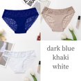 thumbnail image 1 of TrowBridge-bragas de satén de seda de encaje para mujer, ropa interior Sexy, lencería suave y cómoda, calzoncillos dulces y acogedores, 3 piezas por juego, 1 of 4