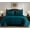 Teal, variant on Chezmoi Collection Liam 7-Piece Teal Bed in a Bag Queen Comforter Set with Sheets Medallion Embossed Bedding Set