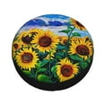 thumbnail image 3 of Easygdp Landscape With Sunflowers Wheel Sun Guard, Spare Tire Cover,Universal Trailer Suv Truck Camper Travel,Easy To Install And Remove -14 Inch, 3 of 9
