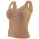 thumbnail image 2 of Ropa interior térmica para mujer, de invierno, color sólido, con cuello en V, cálida, sin costuras, resistente al frío, de poliéster., 2 of 3