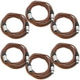 thumbnail image 1 of Seismic Audio 6 Pack of 25 Foot Brown XLR Patch Cables Microphone Cords - 3 Pin XLRM to XLRF - SAXLX-25Brown-6Pack, 1 of 4