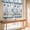 Ocean Blue, variant on Nautical Coastal Bathroom Window Curtain, Starfish Conch Coral Navy Blue Light Filtering Coffee Kitchen Curtains, Bedroom Living Room Curtains 2 Panel 84"x45"