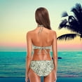 thumbnail image 4 of Dreamtimes Women's Chic Summer Beach Hot 2 Piece Halter Neack High Waist Padded Sexy Swimsuit, X-Large, 4 of 6